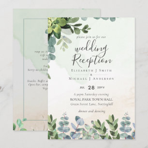 Invitation Soirée De Mariage Soirée Verdoyante Uniquement En