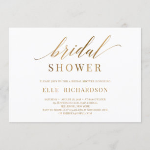Invitation Soirée de mariée élégante et fantaisiste
