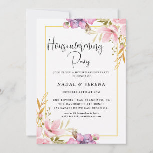 Invitation Soirée de ménage moderne élégante