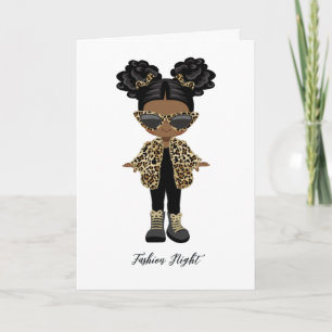 Invitation Soirée de mode pour filles