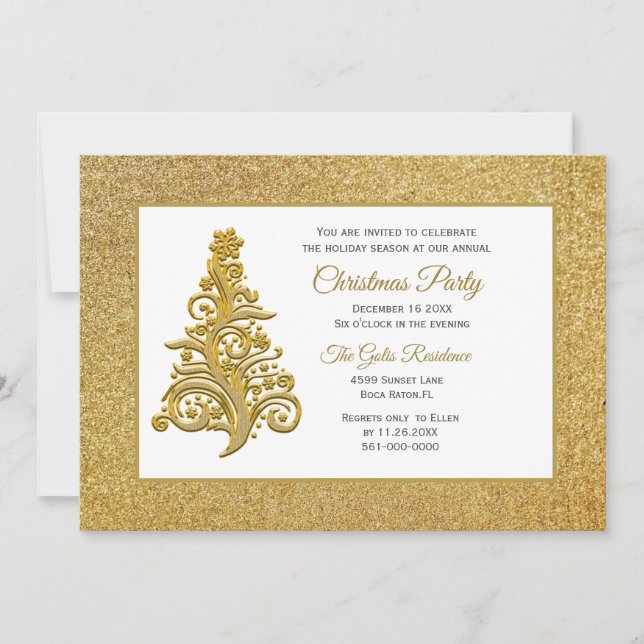 Invitation Soirée de Noël (Devant)