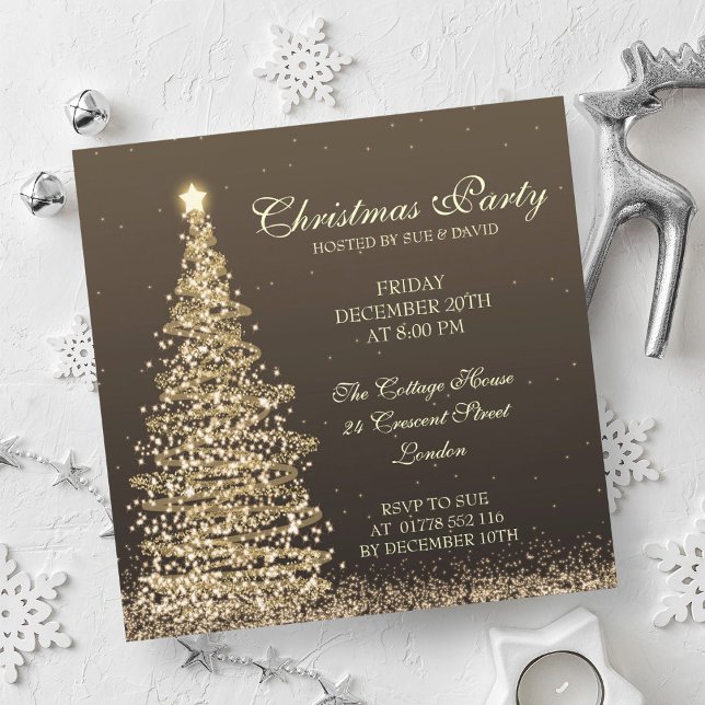 Invitation Soirée de Noël (Elegant Christmas Party Invitation)