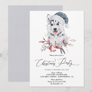 Invitation Soirée de Noël au chiot