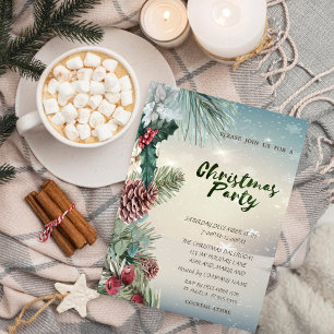 Invitation Soirée de Noël de la compagnie des Cônes de Pin Ba