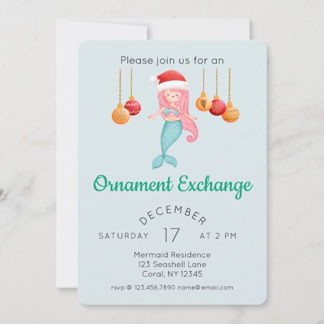 Invitation Soirée de Noël de la Mère (Devant)