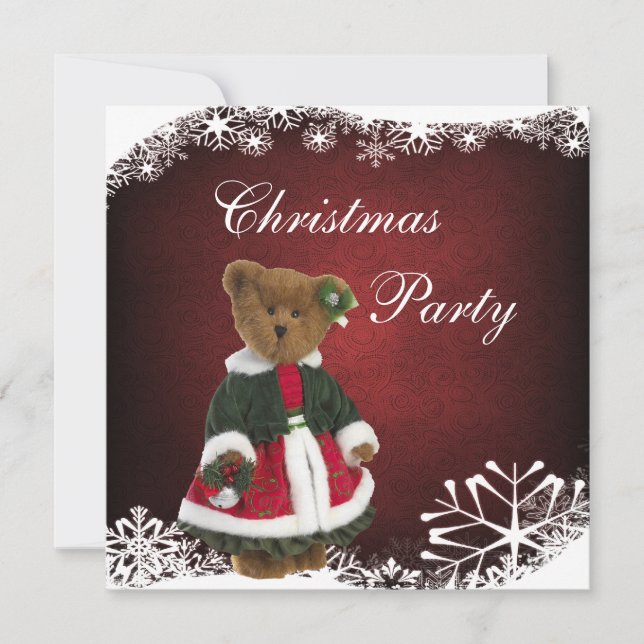 Invitation Soirée de Noël des Teddy Bear (Devant)