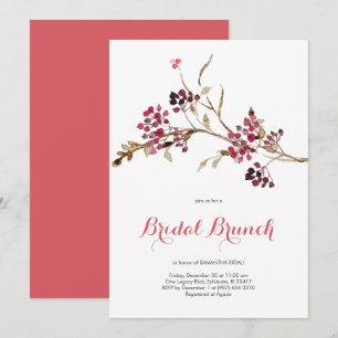 Invitation Soirée de Noël Elégante de Brunch nuptial
