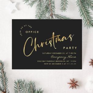 Invitation Soirée de Noël minimaliste élégante