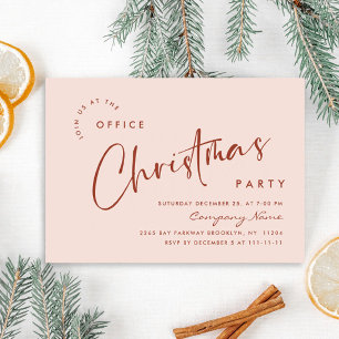 Invitation Soirée de Noël minimaliste élégante