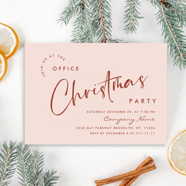 Invitation Soirée de Noël minimaliste élégante (Créateur téléchargé)
