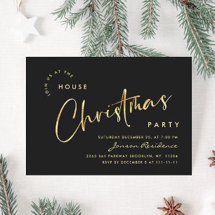 Invitation Soirée de Noël minimaliste élégante
