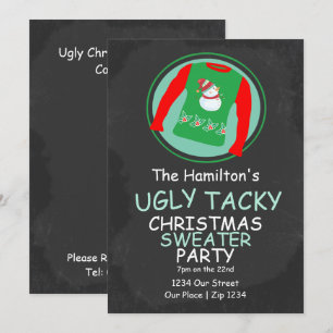 Invitation Soirée de Noël moche