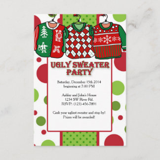Invitation Soirée de Noël moche