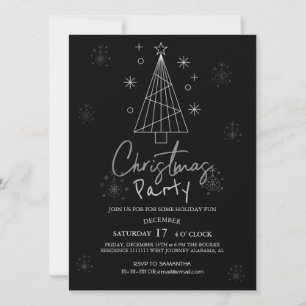 Invitation Soirée de Noël Soirée Soirée de Noël