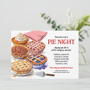 Invitation Soirée de partage de tarte