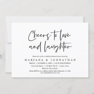 Invitation Soirée de répétition pour l'amour et le rire