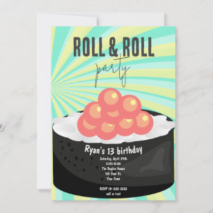 Invitation Soirée de sushi