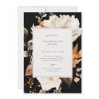 Soirée de Thanksgiving florale automne élégant