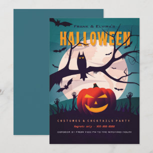 Invitation Soirée de zombie de Halloween