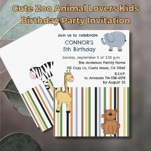 Invitation Soirée des Amoureux des animaux du zoo