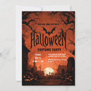 Invitation Soirée d'Halloween