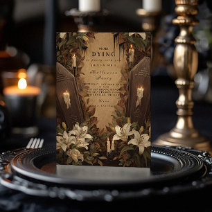 Invitation Soirée d'Halloween à la chandelle gothique