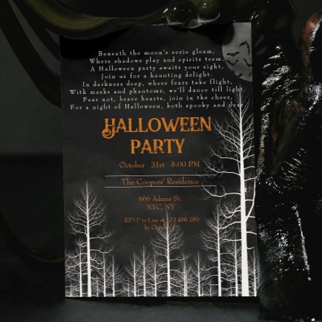 Invitation Soirée d'Halloween de Dark Woods (Créateur téléchargé)