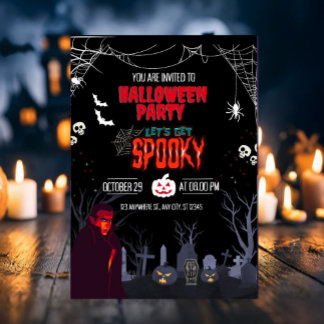 Invitation Soirée d'Halloween, devenons effrayants 