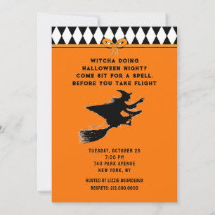 Invitation Soirée d'Halloween drôle