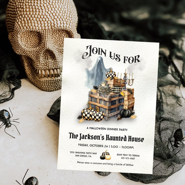 Invitation Soirée d'Halloween élégante (Créateur téléchargé)