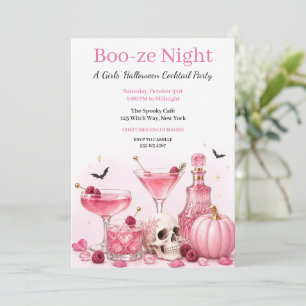 Invitation Soirée d'Halloween entre filles Cocktail Party R