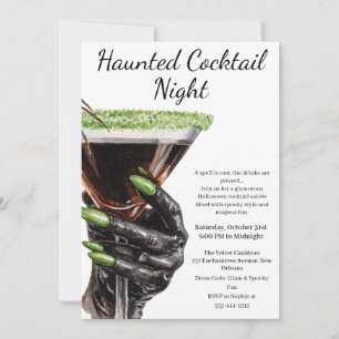 Invitation Soirée d'Halloween entre filles Fête de cocktail