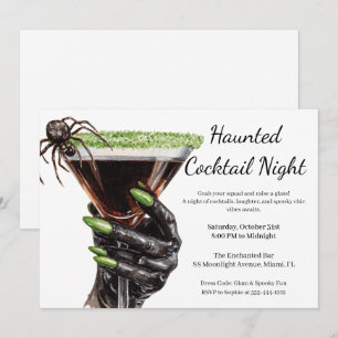 Invitation Soirée d'Halloween entre filles   Fête de cocktail