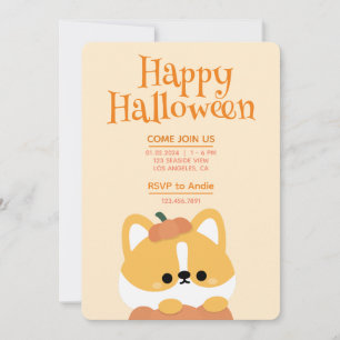 Invitation Soirée d'Halloween simple et amusante
