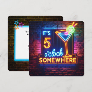 Invitation Soirée d'une bonne heure à cinq heures