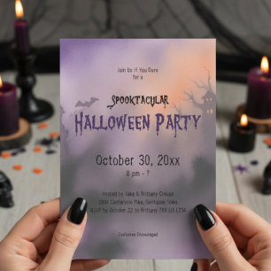 Invitation Soirée Éffrayante Spooktacular