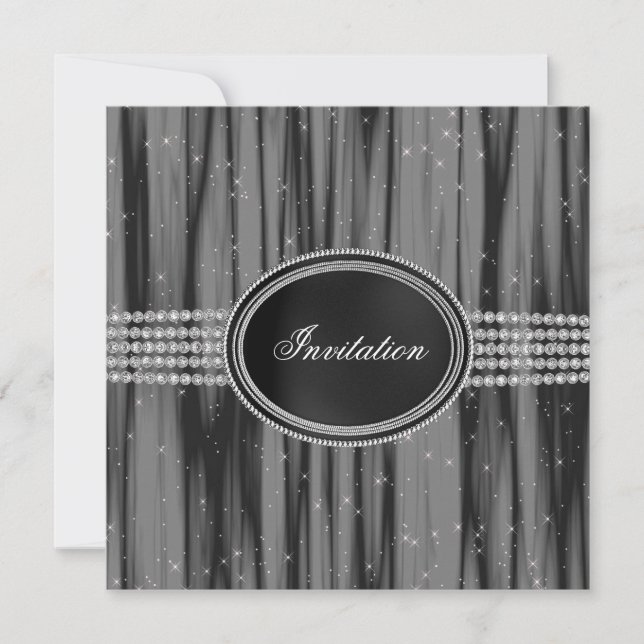 Invitation Soirée en smoking Black Diamond (Devant)