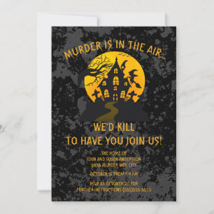 Invitation Soirée enquête criminelle Halloween