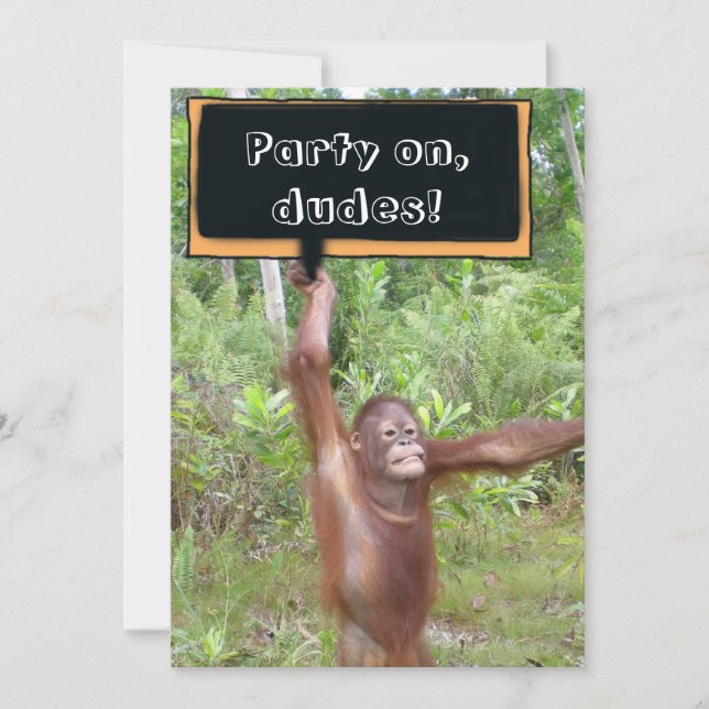 Invitation Soirée entre garçons (Devant)