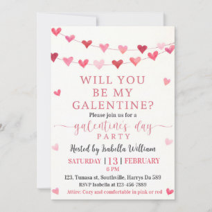Invitation Soirée Filles - Serez-vous ma Galentine's Day