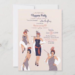 Invitation Soirée Flappers