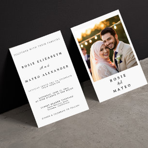 Invitation Soirée Formel Avec Mariage Unique Et Élégant