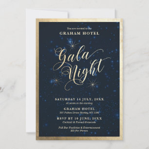 Invitation soirée gala ciel étoilé