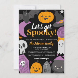 Invitation Soirée Halloween Déchaînons-nous