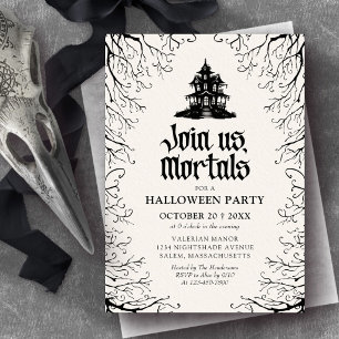 Invitation Soirée Halloween Maison Hantée