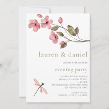 Soirée Mariage du Code QR de Blossom Elegant