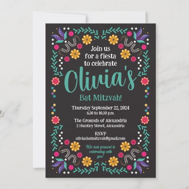 Invitation soirée mexicaine (Devant)