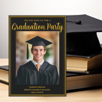Soirée photo Formal Gold Black Graduation