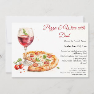 Invitation Soirée Pizza & Vins - Dîner du Père