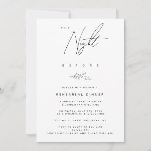 Invitation Soirée précédant le souper de la Branche Invitatio